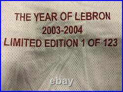 03-04 Lebron James Rookie Signed Jersey 49/123 The Year of Lebron withUDA Auto