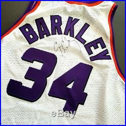 100% Authentic Charles Barkley Vintage Champion Suns Signed Jersey JSA LOA