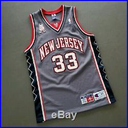 100% Authentic Stephon Marbury Vintage Champion Nets Signed Jersey Size 44 L