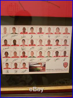 100% GENUINE 2006/07 ARSENAL SIGNED SHIRT FRAMED With CERTIFICATE OF AUTHENTICITY