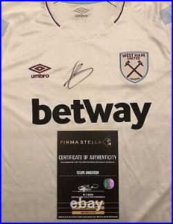 100% Genuine Felipe Anderson Signed West Ham United Football Shirt With COA