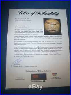 1934 BABE RUTH est 8.5 PSA/DNA & GEHRIG DETROIT TIGERS Team Signed MLB Baseball