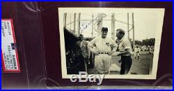 1938 LOU GEHRIG SIGNED YANKEES PHOTO 1/1 withTREMENDOUS DATED PROVENANCE PSA/DNA