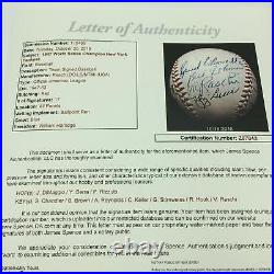 1947 NY Yankees World Series Champs Team Signed Baseball Joe Dimaggio JSA COA