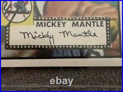 1952 topps mickey mantle rookie card 311 Signed Autographed