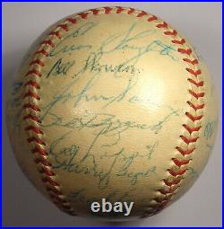 1954 New York Yankees Team Signed Autographed Baseball PSA LOA. Mantle, Rizzuto