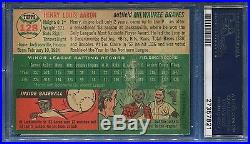 1954 Topps #128 Hank Aaron Signed Rookie Card Psa 10 Gem Mint Autograph