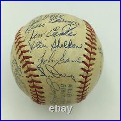 1961 NY Yankees World Series Champs Team Signed Baseball Mickey Mantle JSA COA