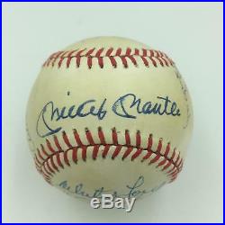 1961 New York Yankees World Series Champs Signed Baseball Mickey Mantle JSA COA
