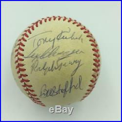 1961 New York Yankees World Series Champs Signed Baseball Mickey Mantle JSA COA