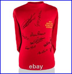 1966 England World Cup Winners Signed Shirt Signed By 9 Players Autograph