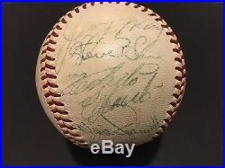 1968 Pittsburgh Pirates Team Signed Baseball Roberto Clemente 22 Autos Psa Auth