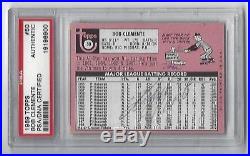 1969 Topps Roberto Clemente Auto #50 Signed Card PSA/DNA Autograph