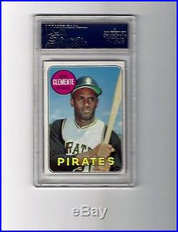 1969 Topps Roberto Clemente Auto #50 Signed Card PSA/DNA Autograph