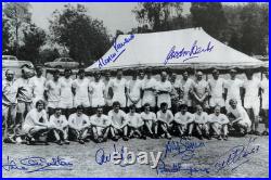 1970 England World Cup Signed X7 Peters Hurst Banks Stepney Sadler Charlton Etc