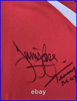 1977 Liverpool FC European Cup Rome Signed Football Shirt, Retired Players COA