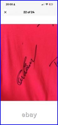 1977 Liverpool FC European Cup Rome Signed Football Shirt, Retired Players COA