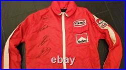 1980's Marlboro Team / Texaco jacket signed by Senna / Prost / Mansell / Lauda