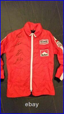 1980's Marlboro Team / Texaco jacket signed by Senna / Prost / Mansell / Lauda