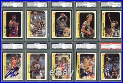 1986 Fleer Basketball Signed Complete Set 143 Autographed Cards! PSA/DNA
