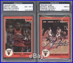 1986 Star Michael Jordan 10-card set Fully signed in 1986 PSA Authenticated