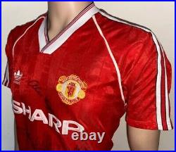 1988-90 Manchester United Match Worn Signed Home Shirt #6