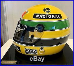 1988 Ayrton Senna official Bell replica helmet signed