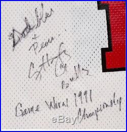 1991 Craig Hodges Bulls Signed Game Worn Used Jersey Championship Season Loa