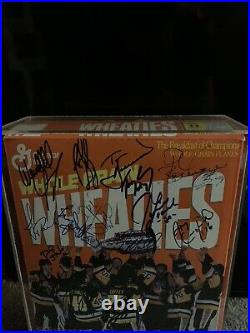 1991 Wheaties Box Signed NHL Stanley Cup Champions Francis Jagr Barrasso Lange