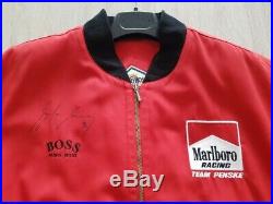 1992 Ayrton Senna Hugo Boss worn jacket signed