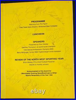 1992 NW Sports Personality Programme MULTI-SIGNED inc. Alex Ferguson READ LIST