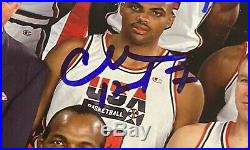 1992 USA Dream Team Olympics Signed 11x14 Photo AUTO Beckett BAS STICKER HOLO
