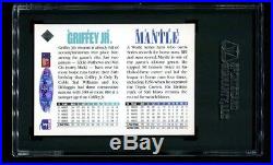1994 Upper Deck MICKEY MANTLE KEN GRIFFEY Jr. Dual Auto Signed NM SGC A