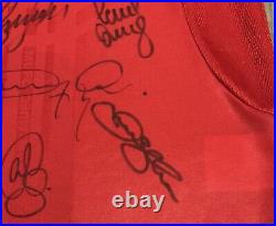 1998- 1999 Manchester United Treble Winners Squad Signed Shirt with COA