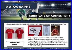 1998-99 Manchester United Treble Winners Shirt Signed David Beckham Official COA