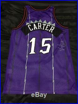 1998-99 Vince Carter Game Used Worn And Signed Jersey with Shorts Toronto Raptors