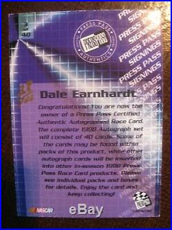 1998 Dale Earnhardt Sr. Gold Signings Autograph Auto