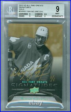 1999-00 Sp Authentic Gold Wayne Gretzky Sp Auto Sign Of The Times 14/25