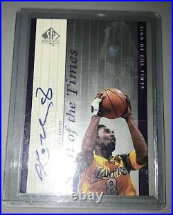 1999-00 Sp Authentic Sign Of Times Sott Kobe Bryant 8 Autograph Auto Exquisite