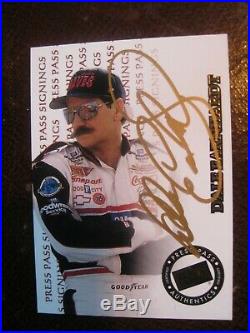 1999 Press Pass Dale Earnhardt Sr. Gold Signings Autograph Auto 500.00 Bv
