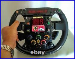 2000 Ferrari F2000 replica steering signed by Michael Schumacher