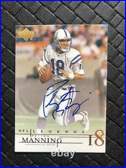 2000 Upper Deck NFL Legends Peyton Manning Auto Colts Autograph Signed Card