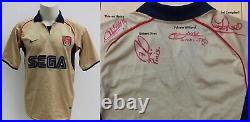 2001-02 Arsenal Double Winners Shirt Signed Henry, Pires, Campbell & Wiltord COA