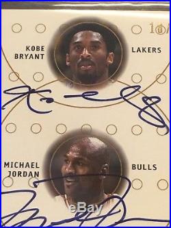 2001-02 SP Authentic Sign Of The Time Triple Auto Michael Jordan Kobe Garnett