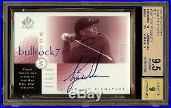 2001 Ud Sp Authentic Golf Sign Of The Times Red 187/273 Tiger Woods Auto Bgs 9.5