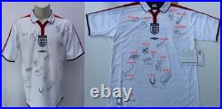 2003-04 England Home Shirt Squad Signed inc. Gerrard, Lampard & Owen + FA COA