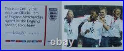 2003-04 England Home Shirt Squad Signed inc. Gerrard, Lampard & Owen + FA COA