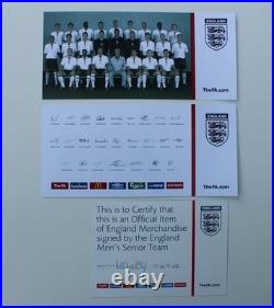 2003-04 England Home Shirt Squad Signed inc. Gerrard, Lampard & Owen + FA COA