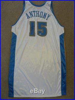 2004-05 CARMELO ANTHONY Game Used/Worn Signed Jersey Grey Flannel Steiner LOA