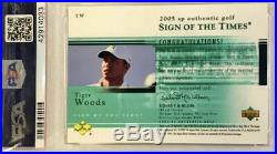 2005 SP Authentic Tiger Woods Sign of The Times Auto PSA 10